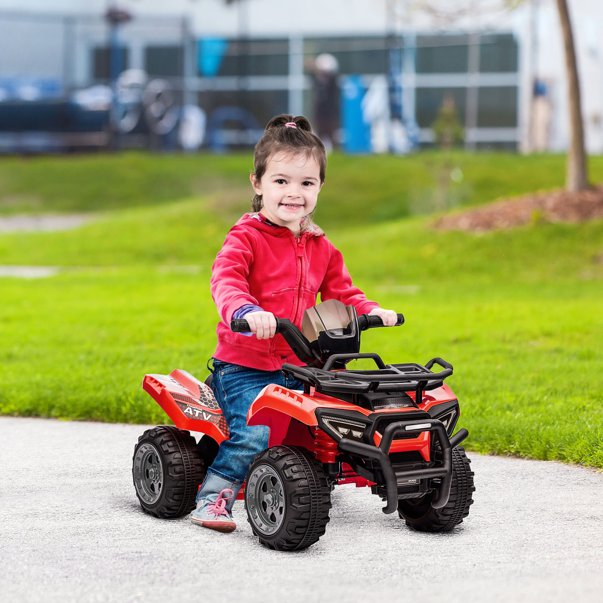 6V Kids Electric Ride on Quad Bike - RED