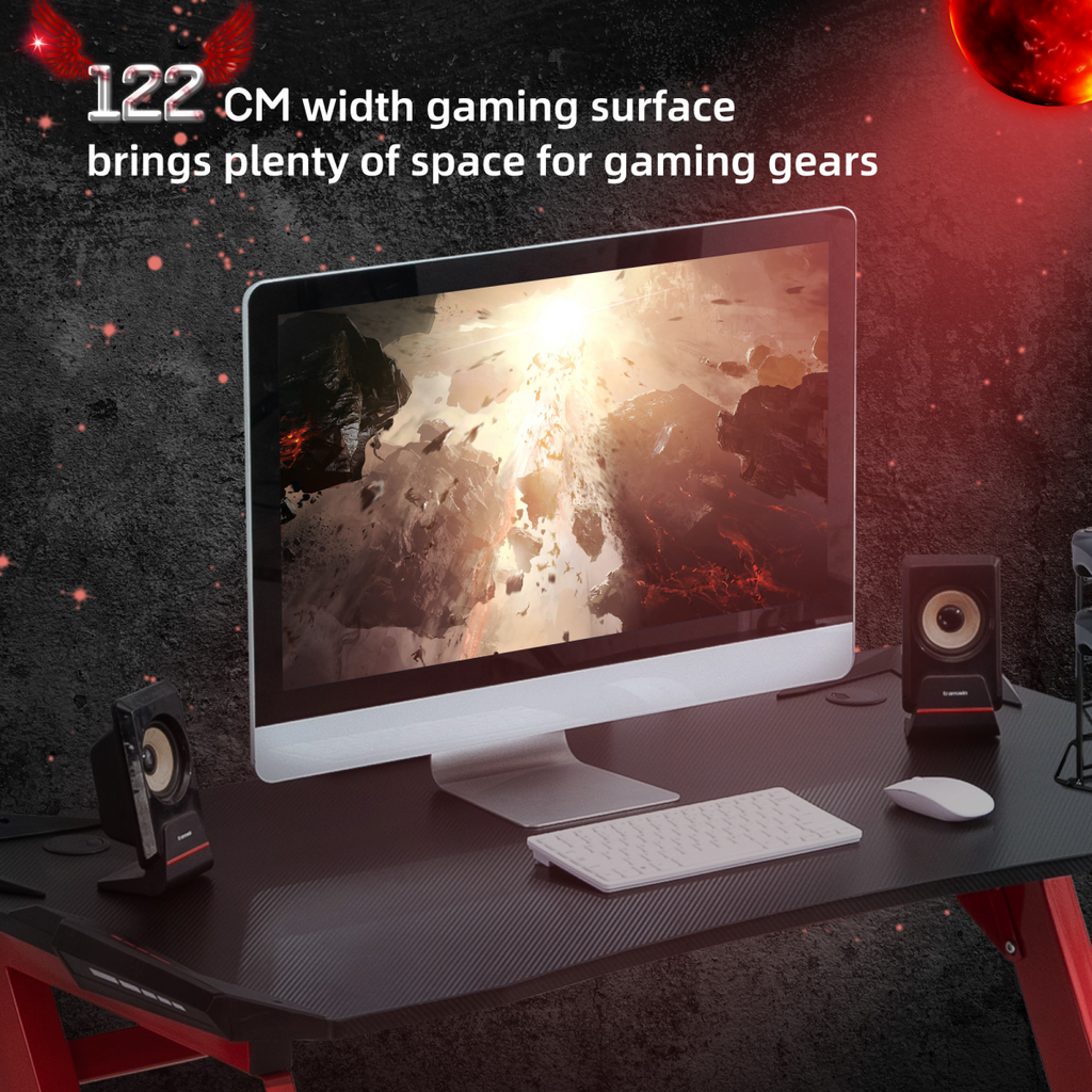 REDZ 4in1 GAMING DESK FOR XBOX, PLAYSTATION & PC